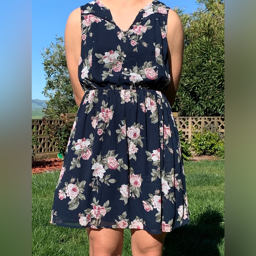 Abercrombie & Fitch Navy Floral Dress